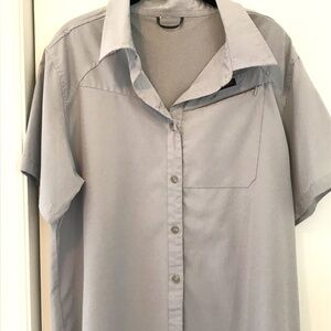 Little Donkey Andy PowerDry Vented Hiking/Biking Shirt, Gray, Size XL
